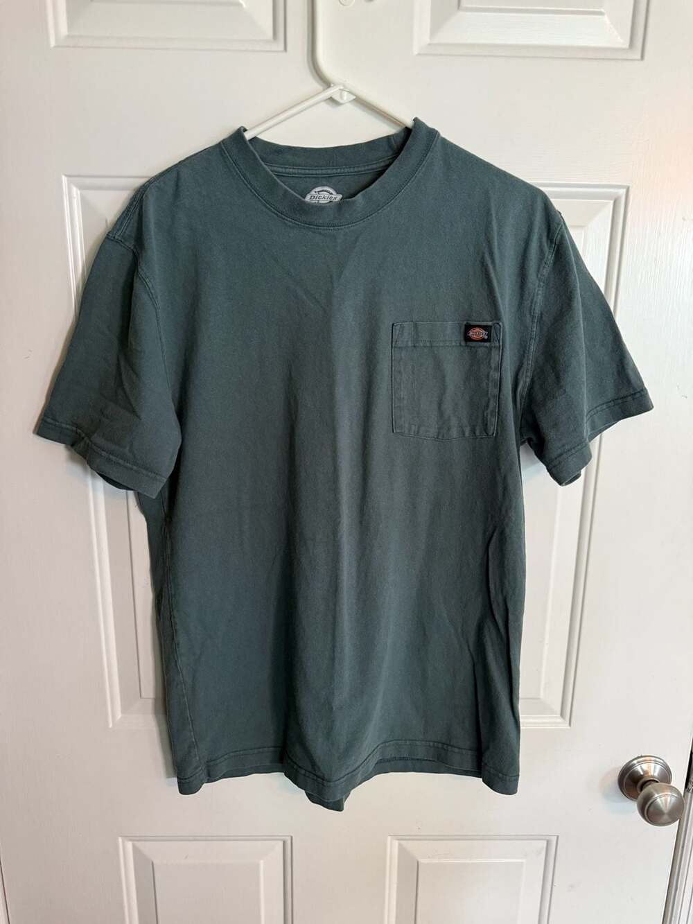 Dickies Heavyweight Crew Neck Pocket T-Shirt Size M Green